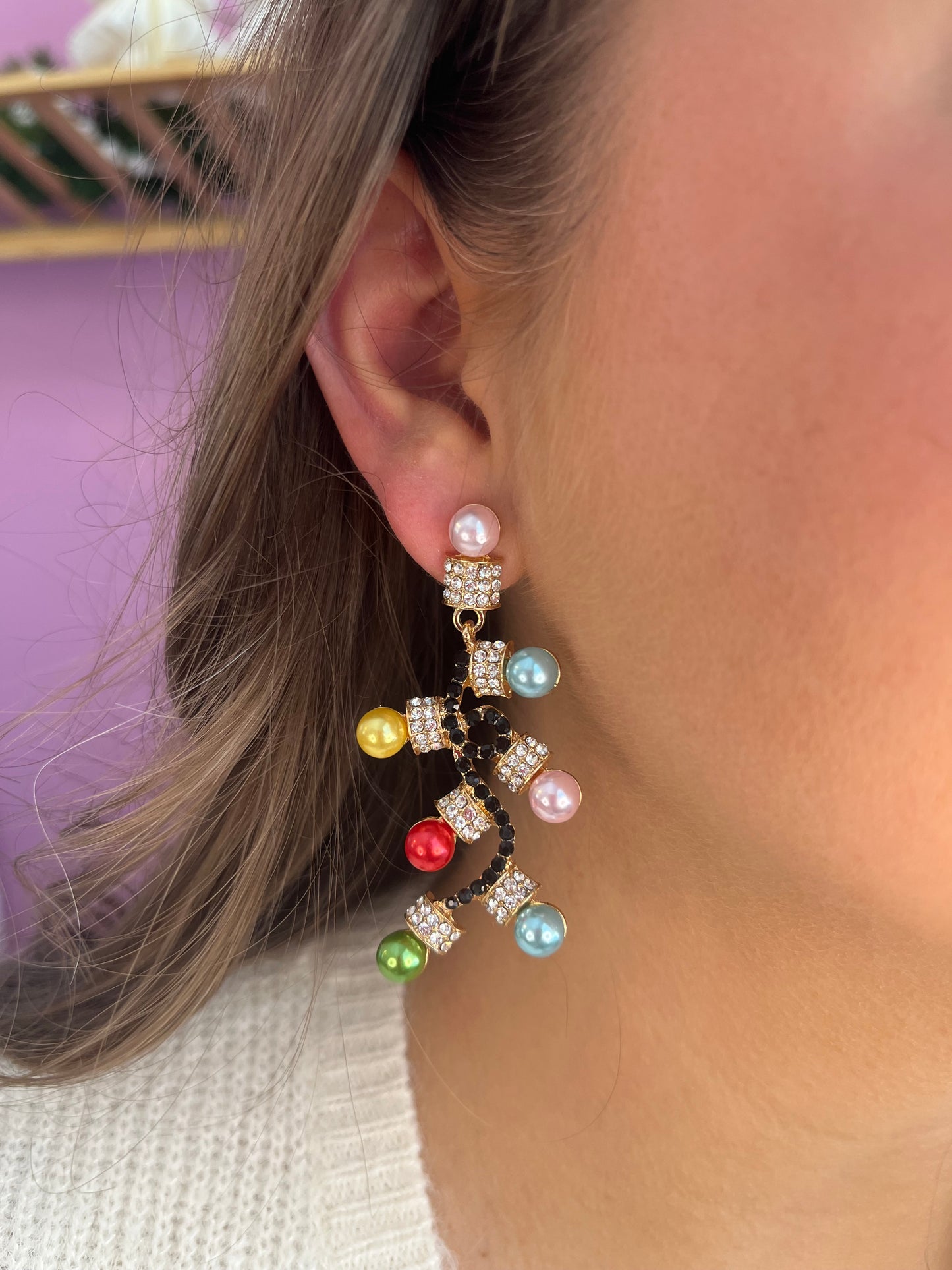 Christmas Lights Earrings