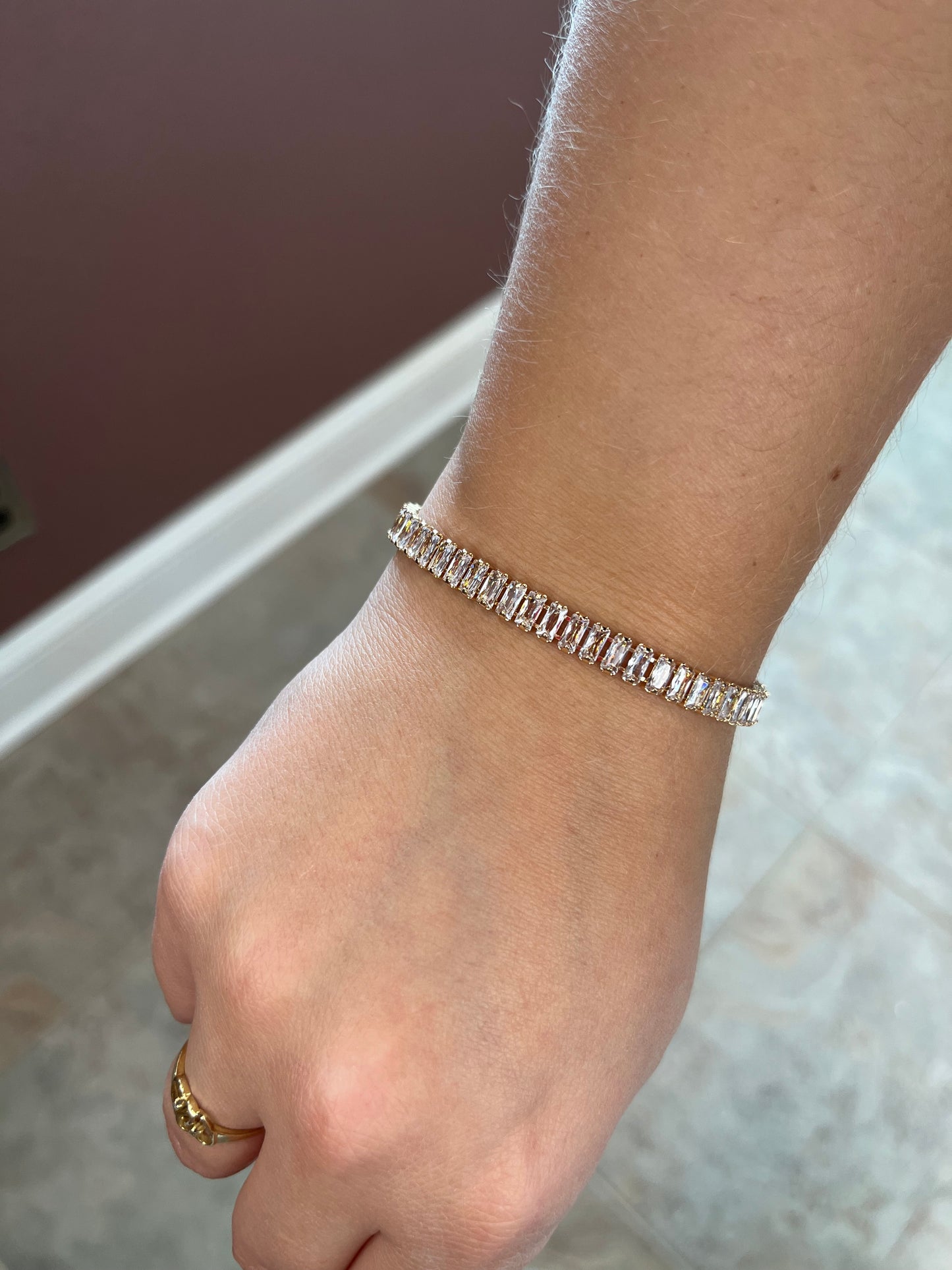 Gold Baguette Bracelet