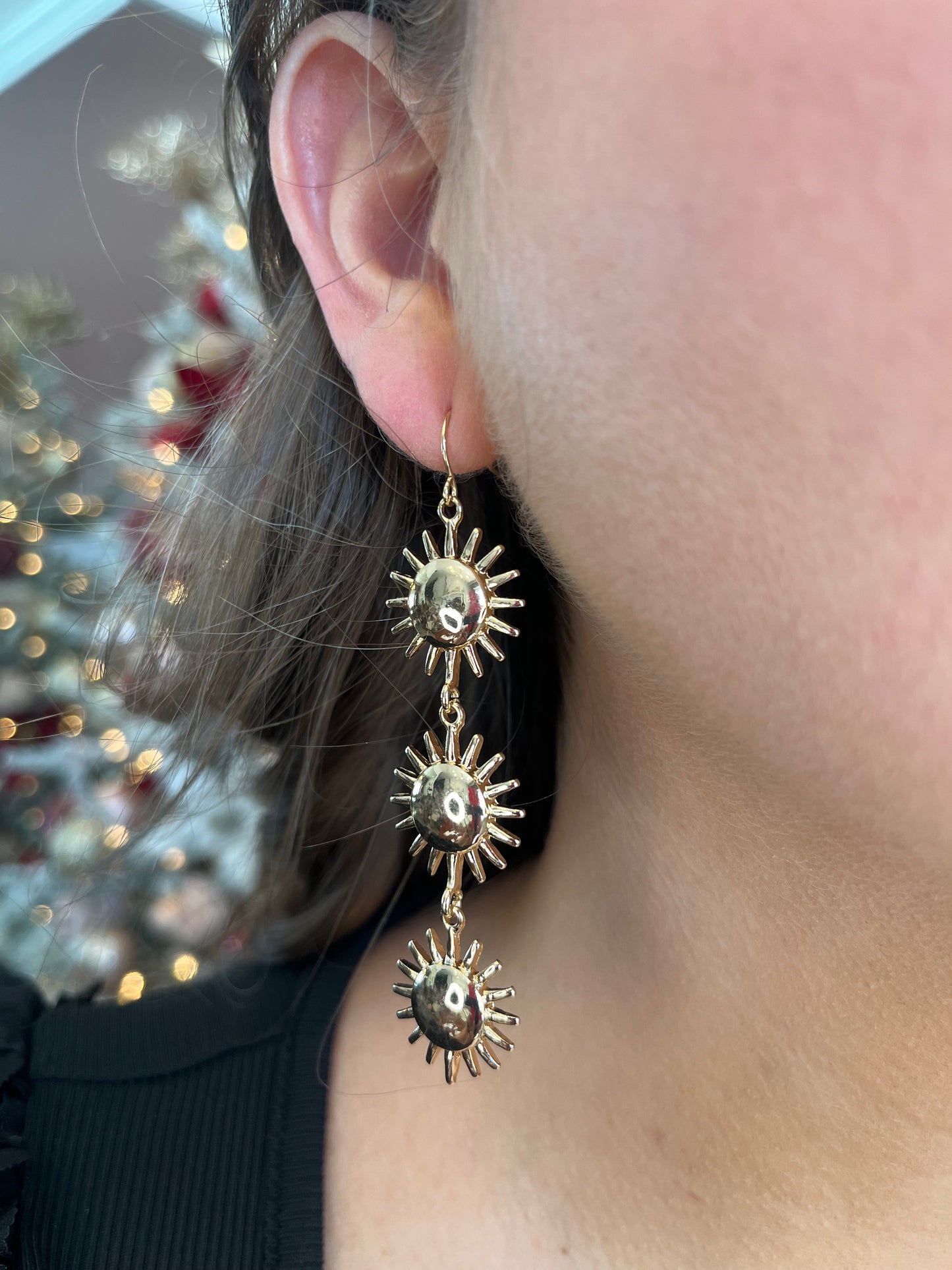 Sunburst Dangle Earrings