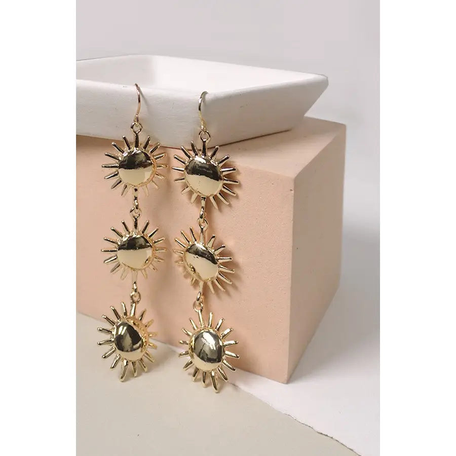 Sunburst Dangle Earrings