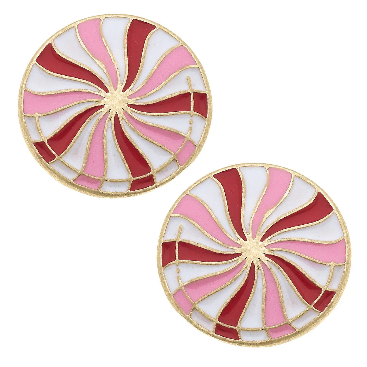 Peppermint Stud Earrings