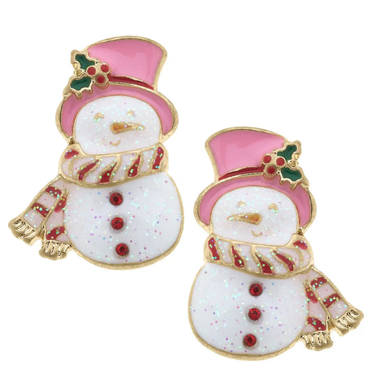 Snowman Stud Earrings